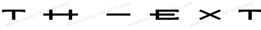 TH黑體-ExtA Regular字体转换
